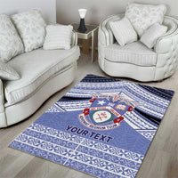 Personalised Tonga Apifoou College Area Rug Polynesian Ngatu Tribal