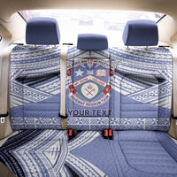 Personalised Tonga Apifoou College Back Car Seat Cover Polynesian Ngatu Tribal