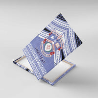 Personalised Tonga Apifoou College Canvas Wall Art Polynesian Ngatu Tribal