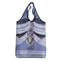 Personalised Tonga Apifoou College Grocery Bag Polynesian Ngatu Tribal