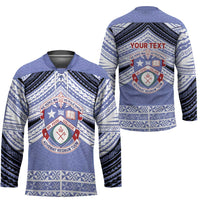 Personalised Tonga Apifoou College Hockey Jersey Polynesian Ngatu Tribal - Polynesian Pride