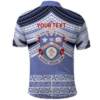 Personalised Tonga Apifoou College Polo Shirt Polynesian Ngatu Tribal