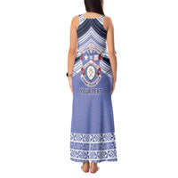 Personalised Tonga Apifoou College Tank Maxi Dress Polynesian Ngatu Tribal LT9 - Polynesian Pride