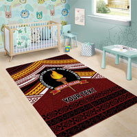 Personalised Tonga Beulah College Area Rug Polynesian Ngatu Tribal