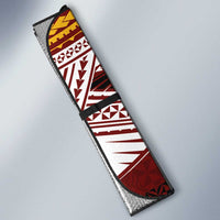 Personalised Tonga Beulah College Auto Sun Shade Polynesian Ngatu Tribal - Polynesian Pride
