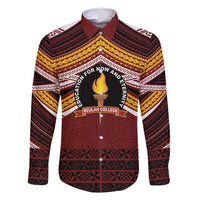 Personalised Tonga Beulah College Family Matching Off Shoulder Short Dress and Hawaiian Shirt Polynesian Ngatu Tribal