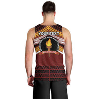 Personalised Tonga Beulah College Men Tank Top Polynesian Ngatu Tribal