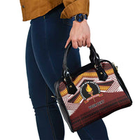 Personalised Tonga Beulah College Shoulder Handbag Polynesian Ngatu Tribal