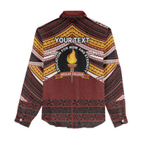 Personalised Tonga Beulah College Women Casual Shirt Polynesian Ngatu Tribal LT9 - Polynesian Pride