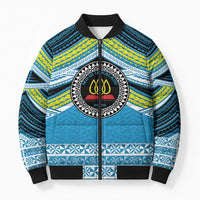 Personalised Tonga Lavengamalie College Bomber Puffer Jacket Polynesian Ngatu Tribal - Polynesian Pride