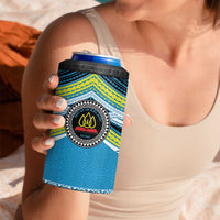 Personalised Tonga Lavengamalie College 4 in 1 Can Cooler Tumbler Polynesian Ngatu Tribal