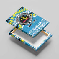 Personalised Tonga Lavengamalie College Canvas Wall Art Polynesian Ngatu Tribal