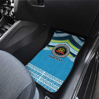 Personalised Tonga Lavengamalie College Car Mats Polynesian Ngatu Tribal