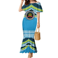 Personalised Tonga Lavengamalie College Family Matching Mermaid Dress and Hawaiian Shirt Polynesian Ngatu Tribal