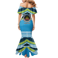 Personalised Tonga Lavengamalie College Family Matching Mermaid Dress and Hawaiian Shirt Polynesian Ngatu Tribal