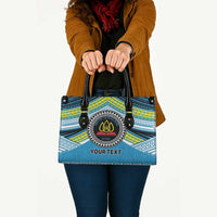 Personalised Tonga Lavengamalie College Leather Bag Polynesian Ngatu Tribal LT9 - Polynesian Pride