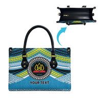 Personalised Tonga Lavengamalie College Leather Bag Polynesian Ngatu Tribal LT9 - Polynesian Pride