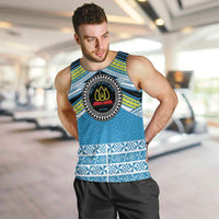 Personalised Tonga Lavengamalie College Men Tank Top Polynesian Ngatu Tribal