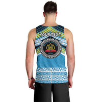 Personalised Tonga Lavengamalie College Men Tank Top Polynesian Ngatu Tribal