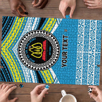 Personalised Tonga Lavengamalie College Puzzle Polynesian Ngatu Tribal - Polynesian Pride