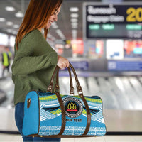 Personalised Tonga Lavengamalie College Travel Bag Polynesian Ngatu Tribal - Polynesian Pride