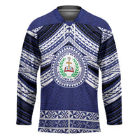 Personalised Tonga Sia'atoutai Theological College Hockey Jersey Polynesian Ngatu Tribal - Polynesian Pride