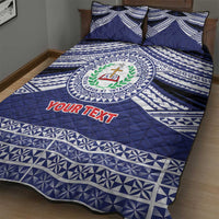 Personalised Tonga Sia'atoutai Theological College Quilt Bed Set Polynesian Ngatu Tribal