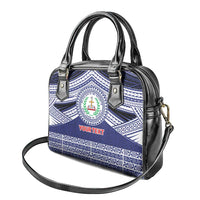 Personalised Tonga Sia'atoutai Theological College Shoulder Handbag Polynesian Ngatu Tribal