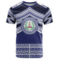 Personalised Tonga Sia'atoutai Theological College T Shirt Polynesian Ngatu Tribal