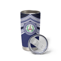 Personalised Tonga Sia'atoutai Theological College Tumbler Cup Polynesian Ngatu Tribal LT9 - Polynesian Pride
