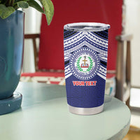 Personalised Tonga Sia'atoutai Theological College Tumbler Cup Polynesian Ngatu Tribal LT9 - Polynesian Pride