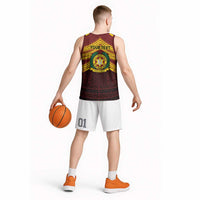 Personalised Tonga Vava'u High School Basketball Jersey Polynesian Ngatu Tribal - Polynesian Pride