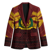Personalised Tonga Vava'u High School Blazer Polynesian Ngatu Tribal - Polynesian Pride