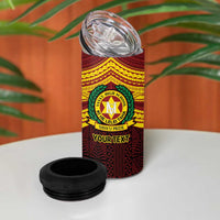Personalised Tonga Vava'u High School 4 in 1 Can Cooler Tumbler Polynesian Ngatu Tribal