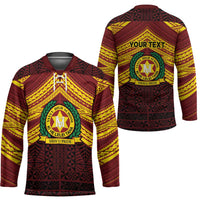 Personalised Tonga Vava'u High School Hockey Jersey Polynesian Ngatu Tribal LT9 - Polynesian Pride