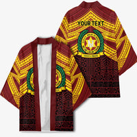 Personalised Tonga Vava'u High School Kimono Polynesian Ngatu Tribal - Polynesian Pride