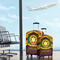 Personalised Tonga Vava'u High School Luggage Cover Polynesian Ngatu Tribal