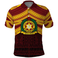 Personalised Tonga Vava'u High School Polo Shirt Polynesian Ngatu Tribal