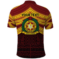 Personalised Tonga Vava'u High School Polo Shirt Polynesian Ngatu Tribal