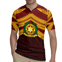 Personalised Tonga Vava'u High School Rugby Jersey Polynesian Ngatu Tribal