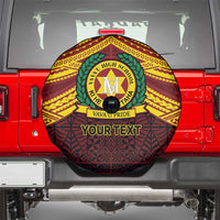 Personalised Tonga Vava'u High School Spare Tire Cover Polynesian Ngatu Tribal