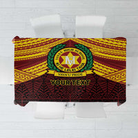 Personalised Tonga Vava'u High School Tablecloth Polynesian Ngatu Tribal