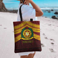 Personalised Tonga Vava'u High School Tote Bag Polynesian Ngatu Tribal - Polynesian Pride