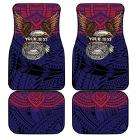 American Samoa Brave Eagle Personalized Car Mats National Flag Color