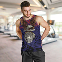 American Samoa Brave Eagle Personalized Men Tank Top National Flag Color