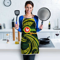 American Samoa Manua Cession Day Personalized Apron Polynesian Wave Style - Polynesian Pride