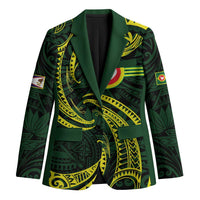 American Samoa Manua Cession Day Personalized Blazer Polynesian Wave Style - Polynesian Pride