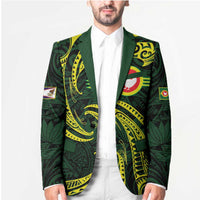 American Samoa Manua Cession Day Personalized Blazer Polynesian Wave Style - Polynesian Pride