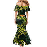 American Samoa Manua Cession Day Personalized Mermaid Dress Polynesian Wave Style