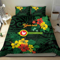 American Samoa Manu'atele Personalized Bedding Set Manua Island Hibiscus Flowers